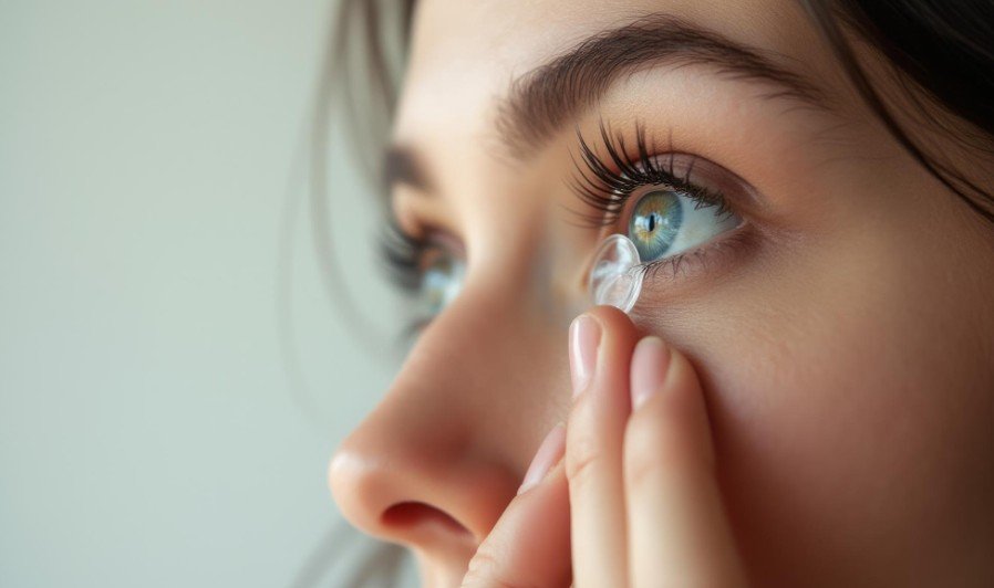 Hybrid Contact Lenses for Clear and Comfortable Vision